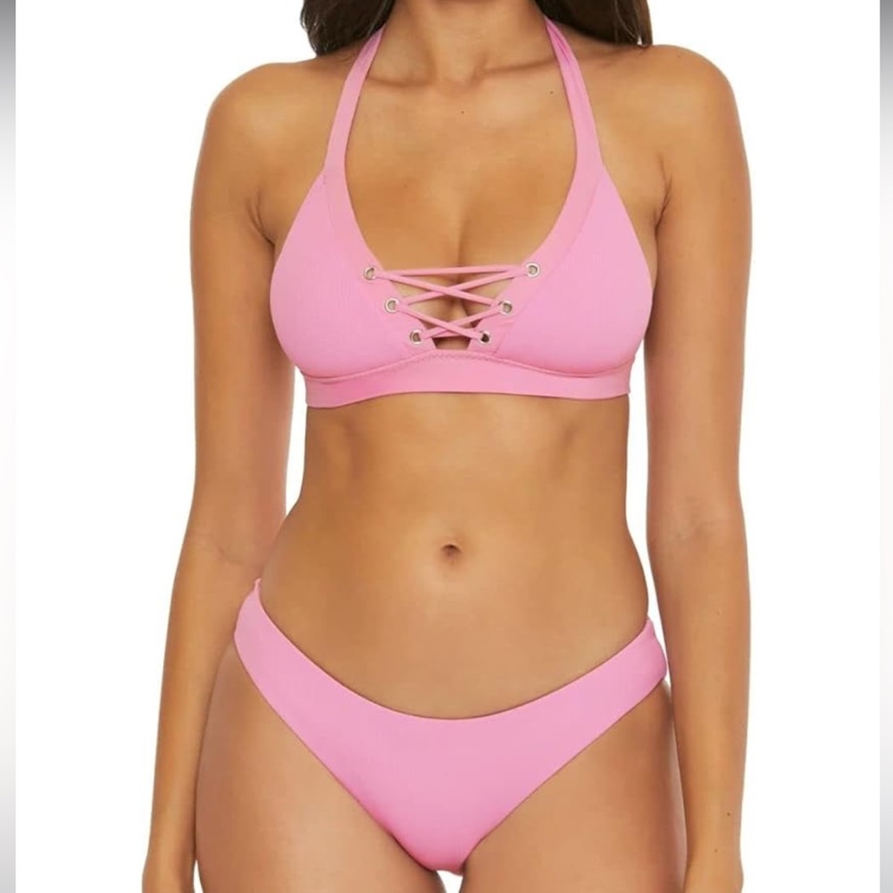 BECCA MODERN EDGE HALTER BIKINI & BOTTOM